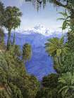 View of Mount Kinchinjunga, India Art Print
