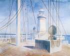 Newhaven Harbour ca 1936 Art Print
