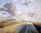 Runway Perspective 1942 Art Print