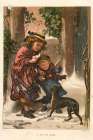 1876 vol. 32 - Winter children Art Print