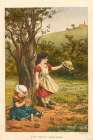 1878 vol. 34 - Children making Spring garlands Art Print