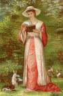 1883 vol. 39 - Lady with rabbits Art Print