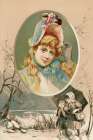 1887 vol.43 - Spring Girl Art Print