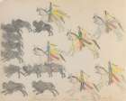 Cheyennes Among the Buffalo 1875 Art Print