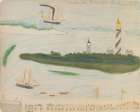 Entrance to Harbor 1875 Art Print
