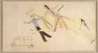 Native American Ledger Book Drawing No 1 Art Print