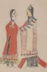 Cheyenne Indian Courting Scene 2 Art Print