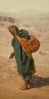 Arizona - Patient Toil Moki Pueblos Ca 1898 Art Print by Vintage Photochrom United States