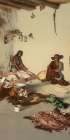 Arizona - Women at the Matate Moki Pueblos Ca 1898 Art Print by Vintage Photochrom United States