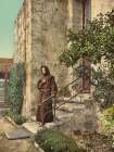 California - Brother Odoricus Mission Santa Barbara Ca 1899 Art Print by Vintage Photochrom United States