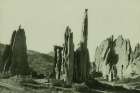 California - Cathedral Spires Ca 1898 Art Print by Vintage Photochrom United States