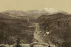 Colorado - Crossing the Timber Line Pikes Peak Railway Ca 1898 Art Print