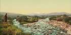 Colorado - Fishing on Williams Fork Middle Park Ca 1898 Art Print