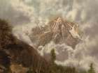 Colorado - Mount of the Holy Cross in the Clouds Ca 1898 Art Print