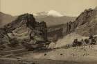 Colorado - Pikes Peak from the Garden of the Gods Ca 1898 Art Print