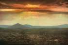 Colorado - Sunset from Cripple Creek Ca 1899 Art Print