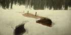 Colorado Miners Cabin in Winter Ca 1898 Art Print
