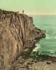 Maine - Sea Wall at Bald Head Cliff York Ca 1901 Art Print