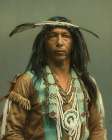 Michigan - Arrowmaker an Ojibwa Brave Ca 1903 Art Print