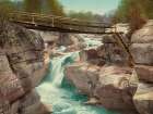 New Hampshire - Upper Falls of the Ammonoosuc White Mountains Ca 1900