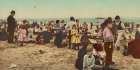 New Jersey - on the Beach at Coney Island Ca 1902 Art Print