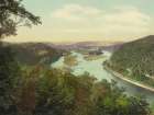 New Jersey - up the Delaware from the Water Gap Ca 1900 Art Print