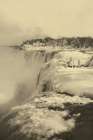 New York - American Fall in Winter Niagara Ca 1898 Art Print
