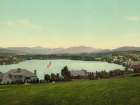 New York - Mirror Lake Adirondack Mountains Ca 1902 (2) Art Print