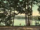New York - Mirror Lake Adirondack Mountains Ca 1902 Art Print