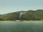 New York - Mt Prospect and Fort William Henry Hotel Lake George Ca 1904 Art Print