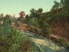 New York - the Narrows Poagshole Near Dansville Ca 1900 Art Print