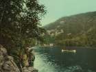New York - Upper Cascade Lake Adirondack Mountains Ca 1902 Art Print
