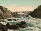 New York - Whirlpool Rapids Looking up Niagara Ca 1900 Art Print