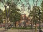 Pennsylvania - Independence Hall Philadelphia Ca 1900 Art Print