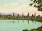 Utah - Wasatch Range from Liberty Park Salt Lake City Ca 1900 Art Print