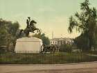Washington Dc - Jackson Monument and White House Ca 1898 Art Print