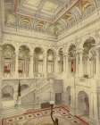 Washington Dc - Library of Congress Central Stair Hall Ca 1900 Art Deco Print