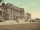 Washington Dc - West Facade Library of Congress Ca 1898 Art Print