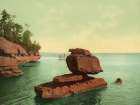 Wisconsin - the Sphinx Apostle Islands Lake Superior Ca 1898