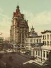 Wisconsin Street Milwaukee Ca 1900 Art Print