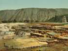 Wyoming - Hymen Terrace Yellowstone National Park Ca 1902 Art Print