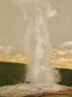 Wyoming - Old Faithful Geyser Yellowstone National Park Ca 1898