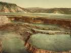 Wyoming - Summit Basin Mammoth Hot Spring Yellowstone National Park Ca 1898 Art Print