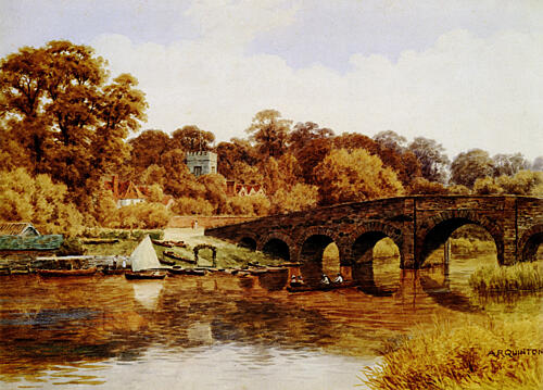 Boating on the Thames Near Sonning Bridge