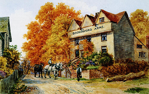 Bockingford Arms Near Maidstone, Kent Art Print by Alfred Quinton