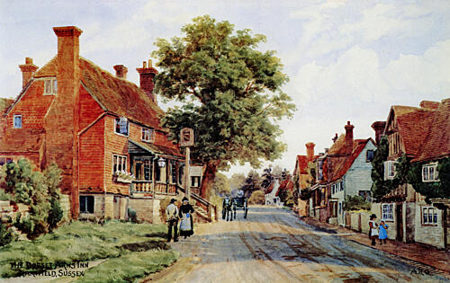 Dorset Arms, Hartfield, East Sussex Art Print by Alfred Quinton