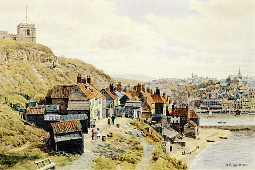 East Cliff, Whitby Art Print