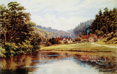 Friday Street, Leith Hill, Surrey Art Print