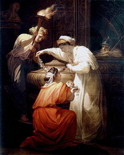 Cleopatra Adorning the Tomb of Mark Antony 1769