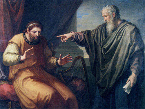 David and Nathan 1806 Art Print by Angelica Kauffman